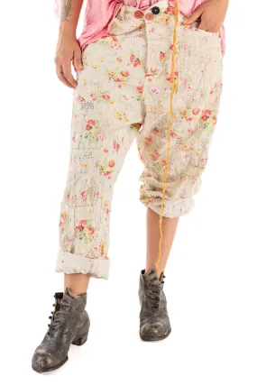 MAGNOLIA PEARL COTTON LINEN MINER PANTS 498 CIRCUS ROSE