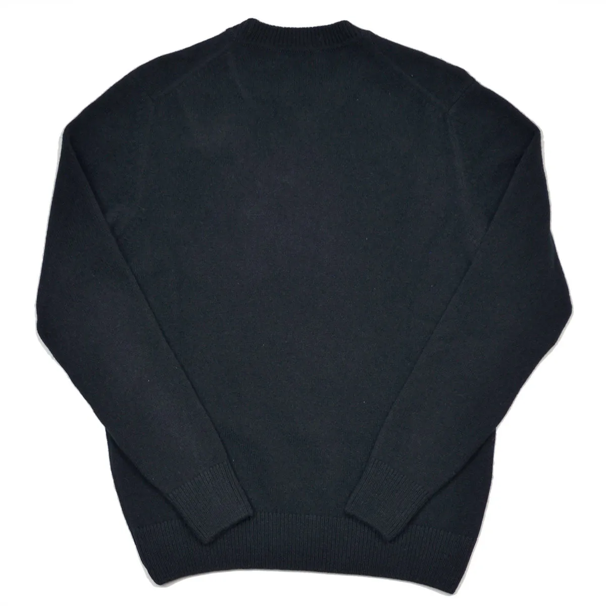 Maison Kitsuné - Lambswool R-Neck Sweater - Black