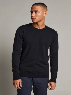 Matinique Leon Cotton/Cashmere Crew Knit/Navy - New SS22