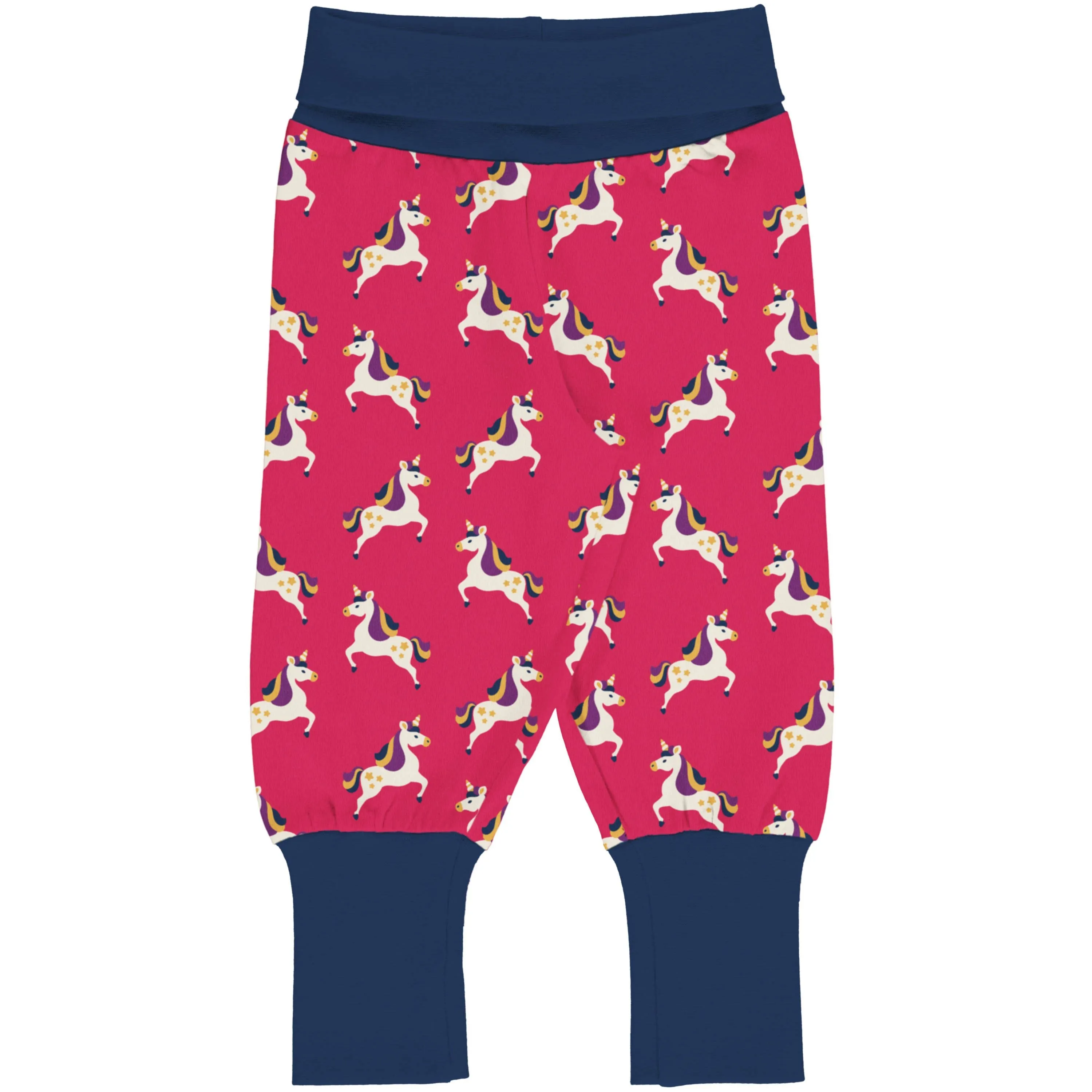 Maxomorra Forest Unicorn Cotton Rib Pants