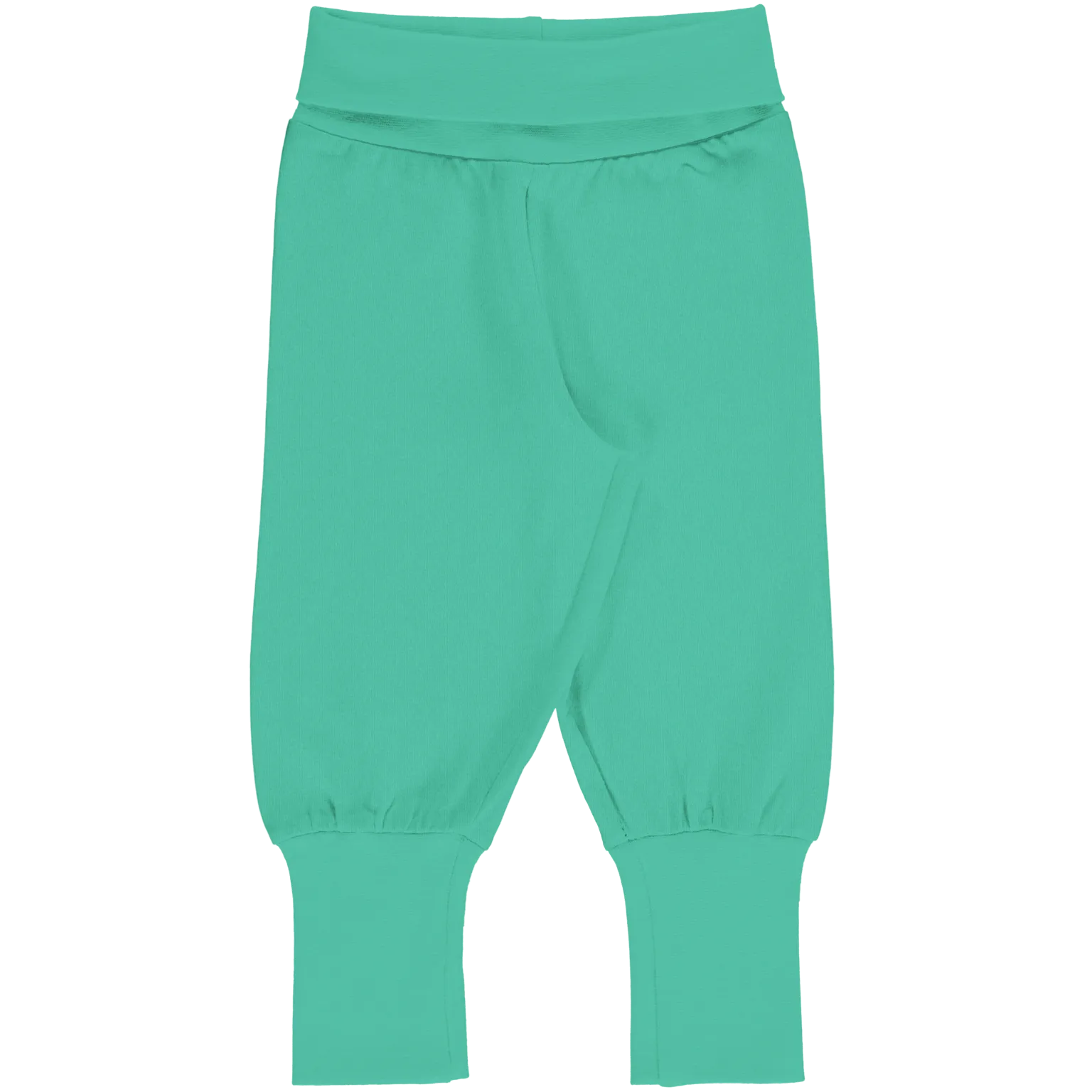 Maxomorra Green Organic Cotton Rib Pants