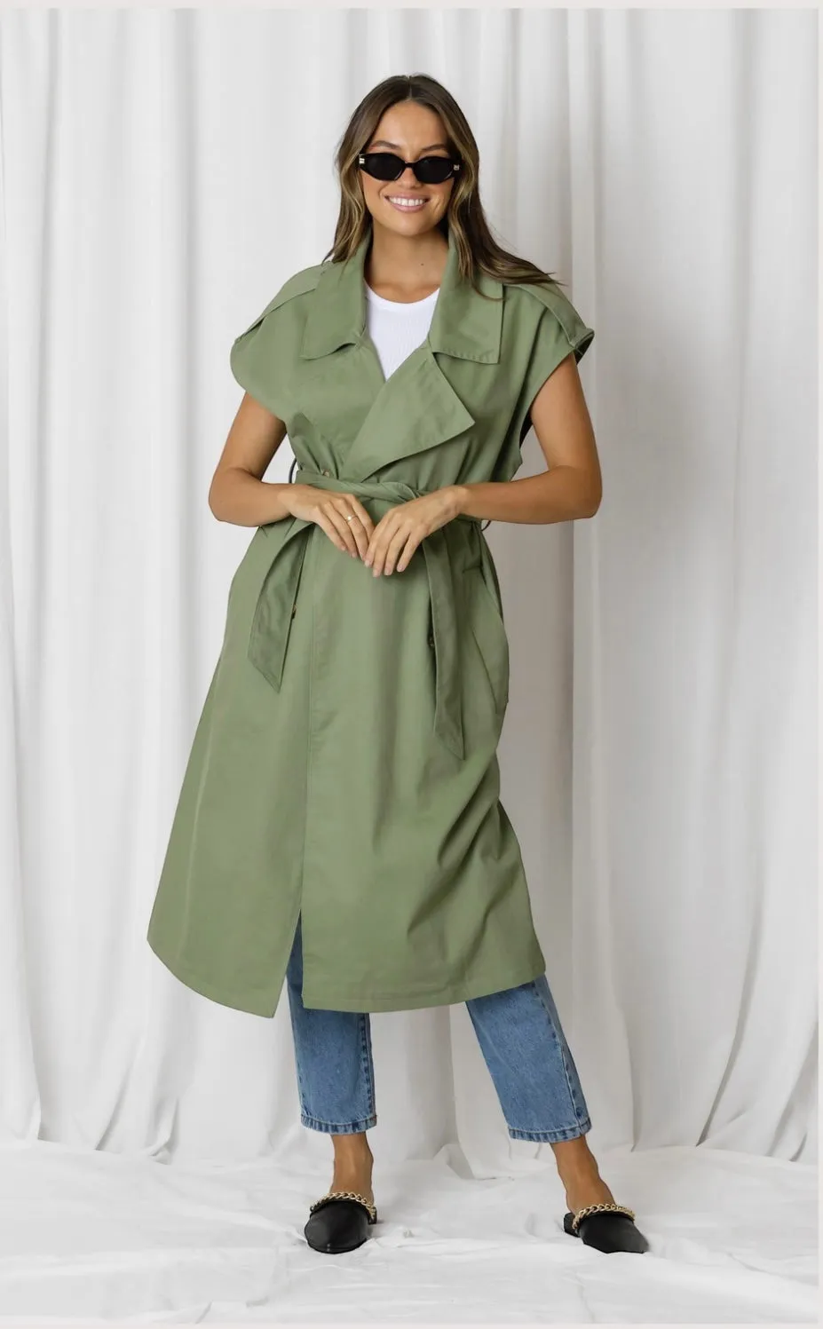 Milan Sleeveless Trench