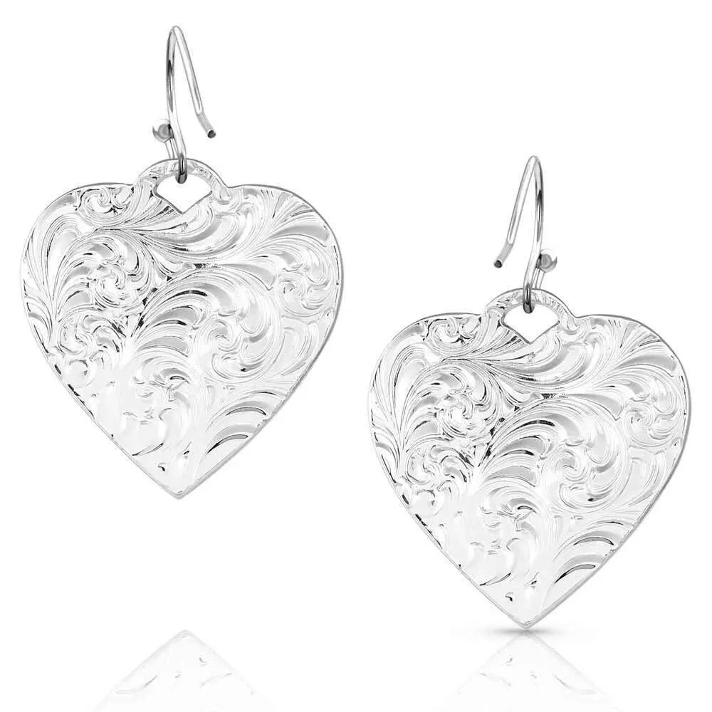 Montana Silversmiths Ace of Hearts Earrings