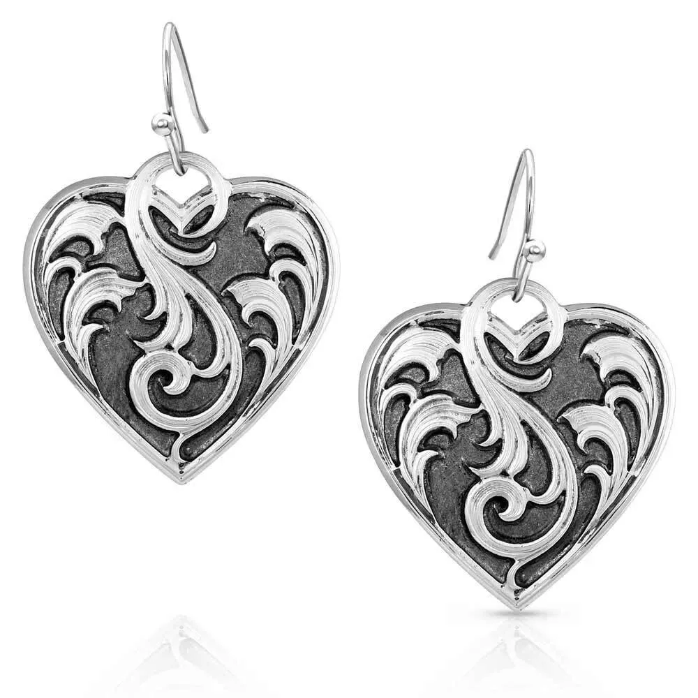 Montana Silversmiths Ace of Hearts Earrings