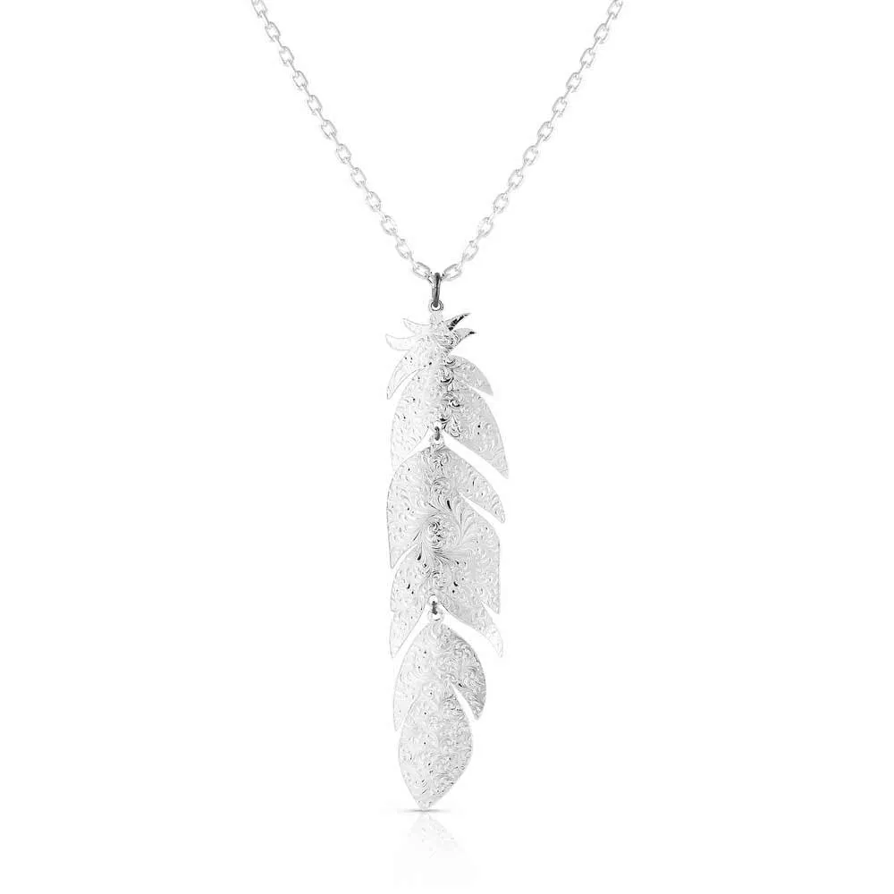 Montana Silversmiths Midnight Magic Feather Necklace