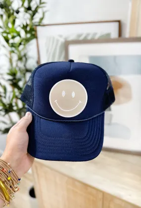 Naturally Happy Trucker Hat in Navy