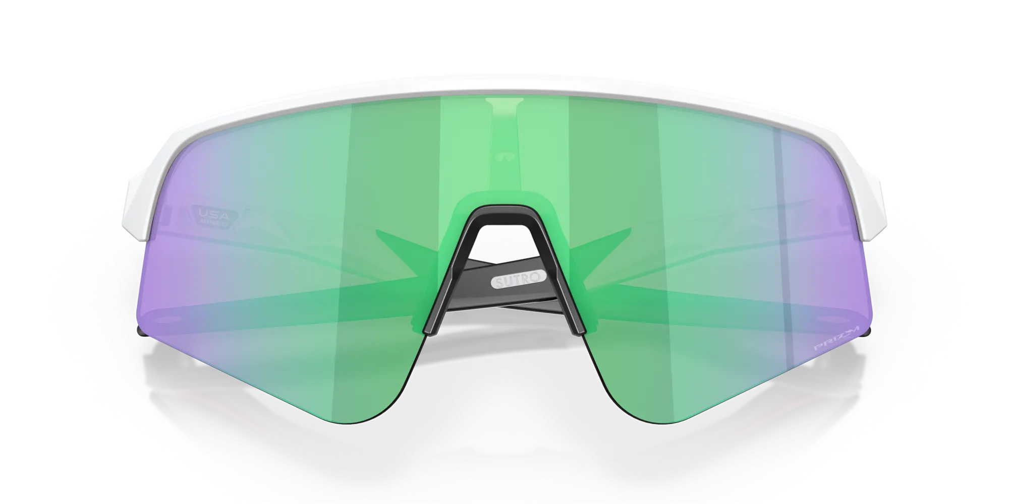 Oakley Sutro Lite Sweep Prizm Road Jade Lenses Matte White Frame