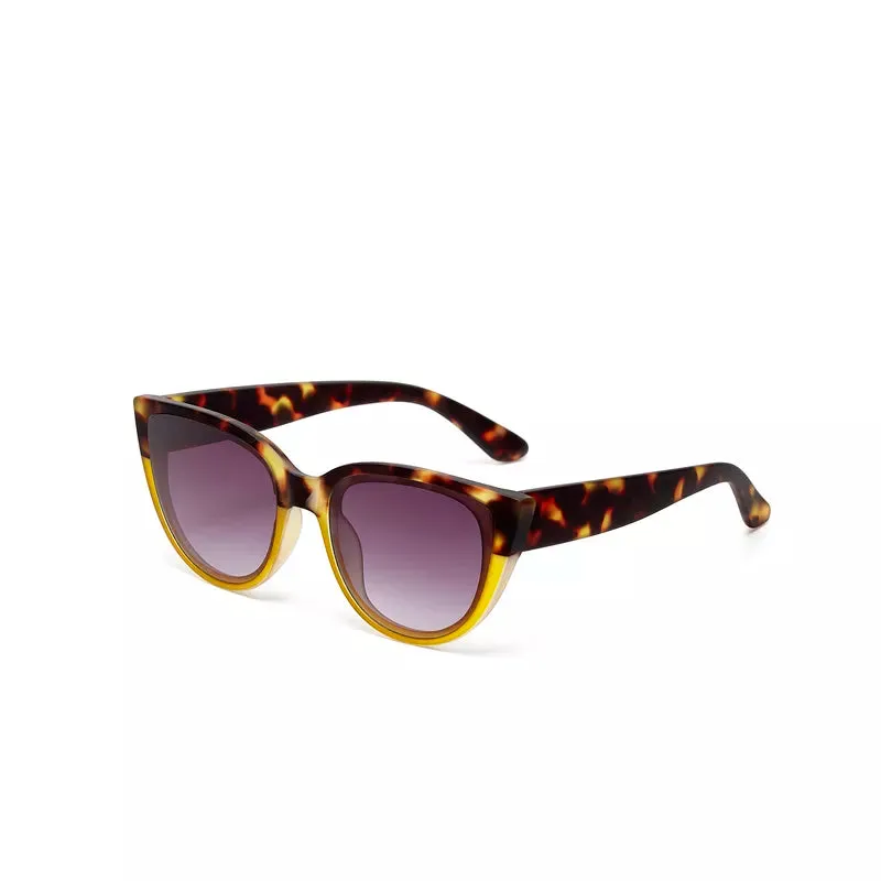 Okkia  - SILVIA Cat Eye Sunglasses - Havana Yellow