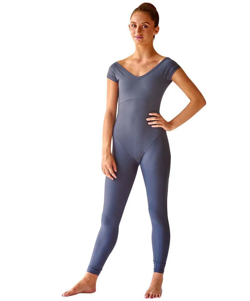 Polyester Cap Sleeve Unitard