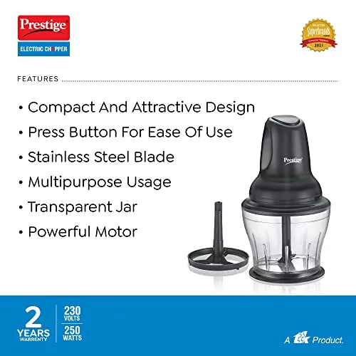 Prestige PEC 4.0 Electric Chopper 250 watt black