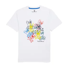 Psycho Bunny Mens Chrystie Graphic Tee - White