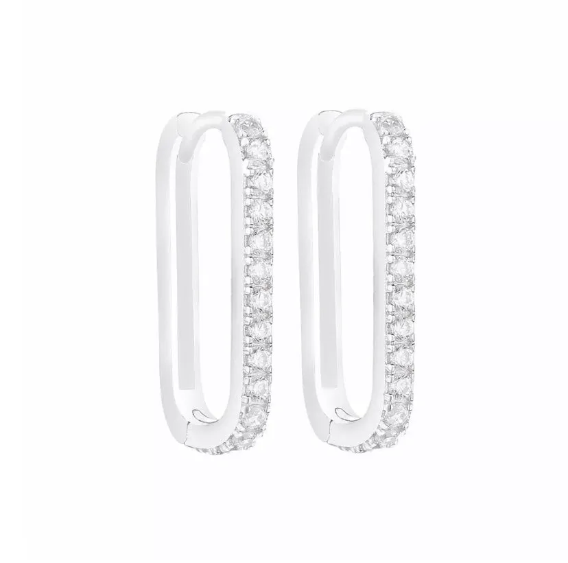 Rectangle Diamond Hoops