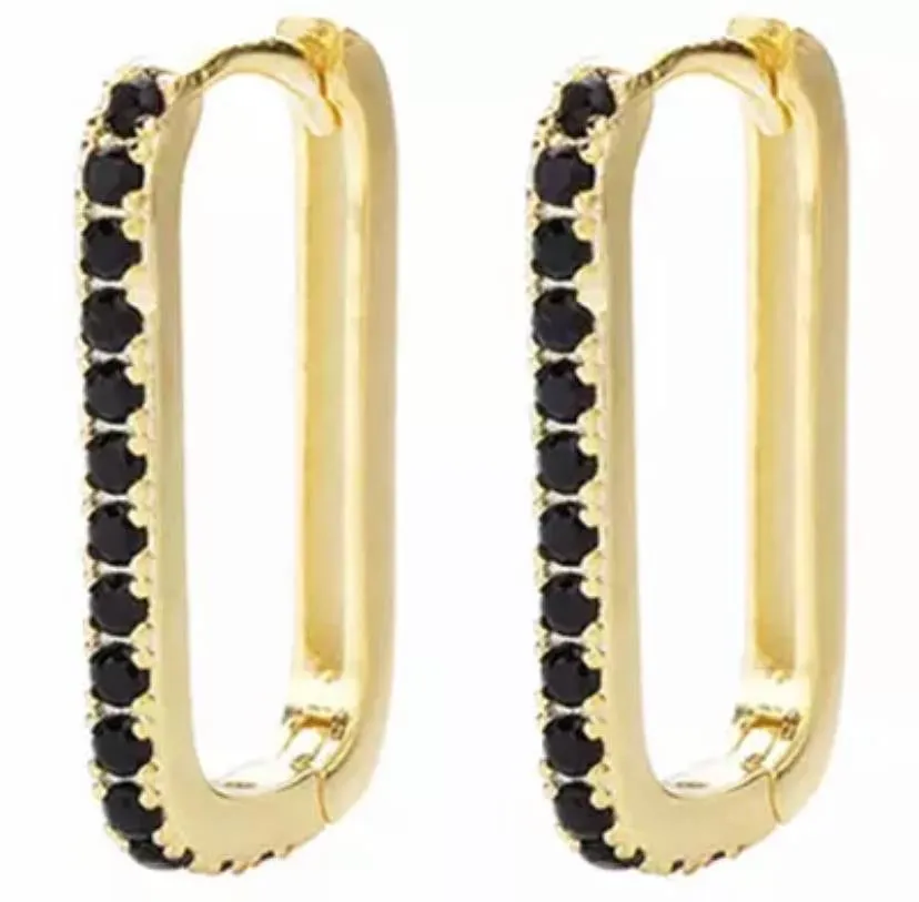 Rectangle Diamond Hoops