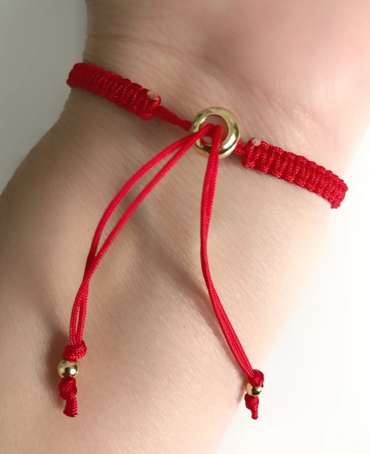 Red String Evil Eye Macrame Women Bracelet