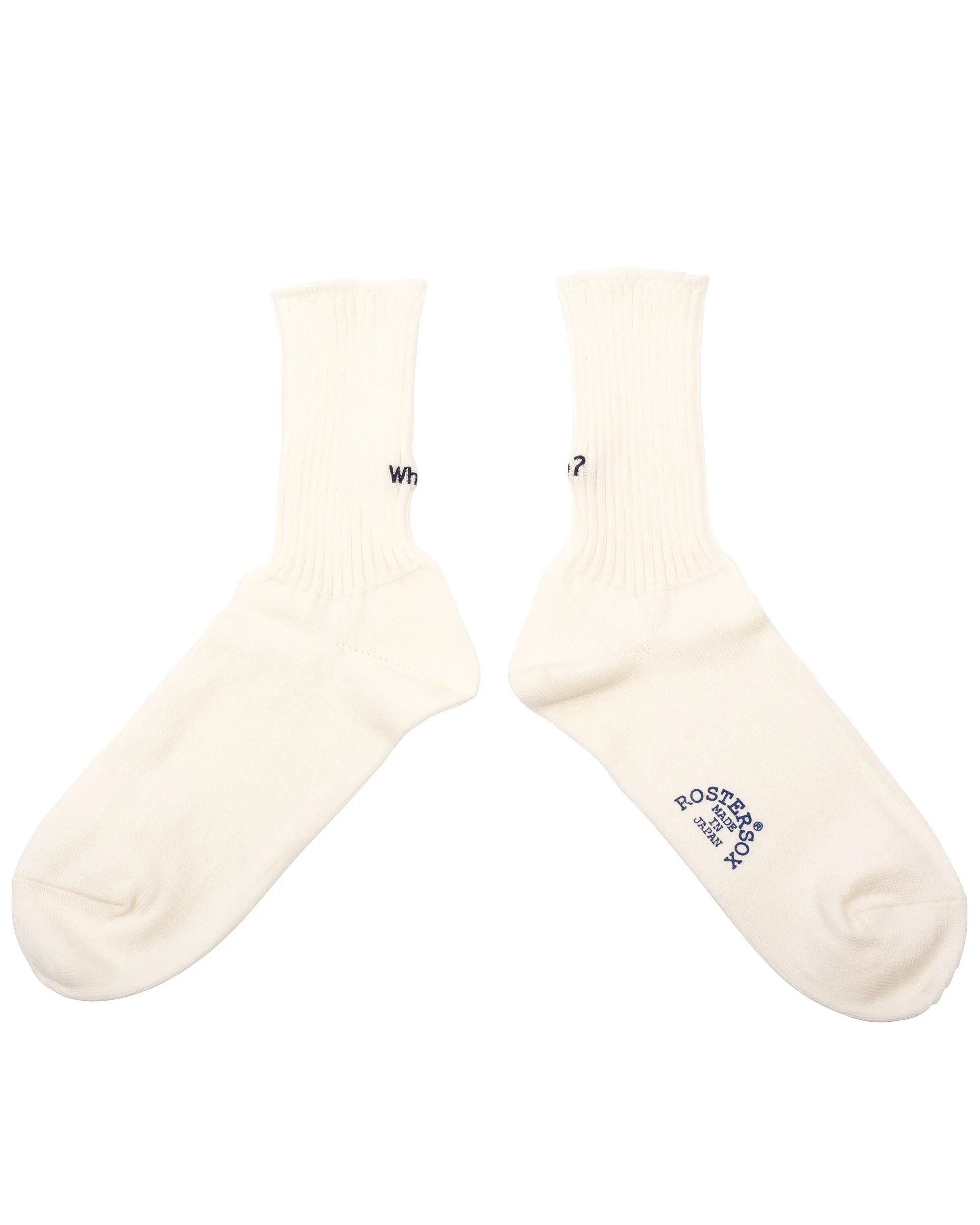 Rostersox What's Up Socks White