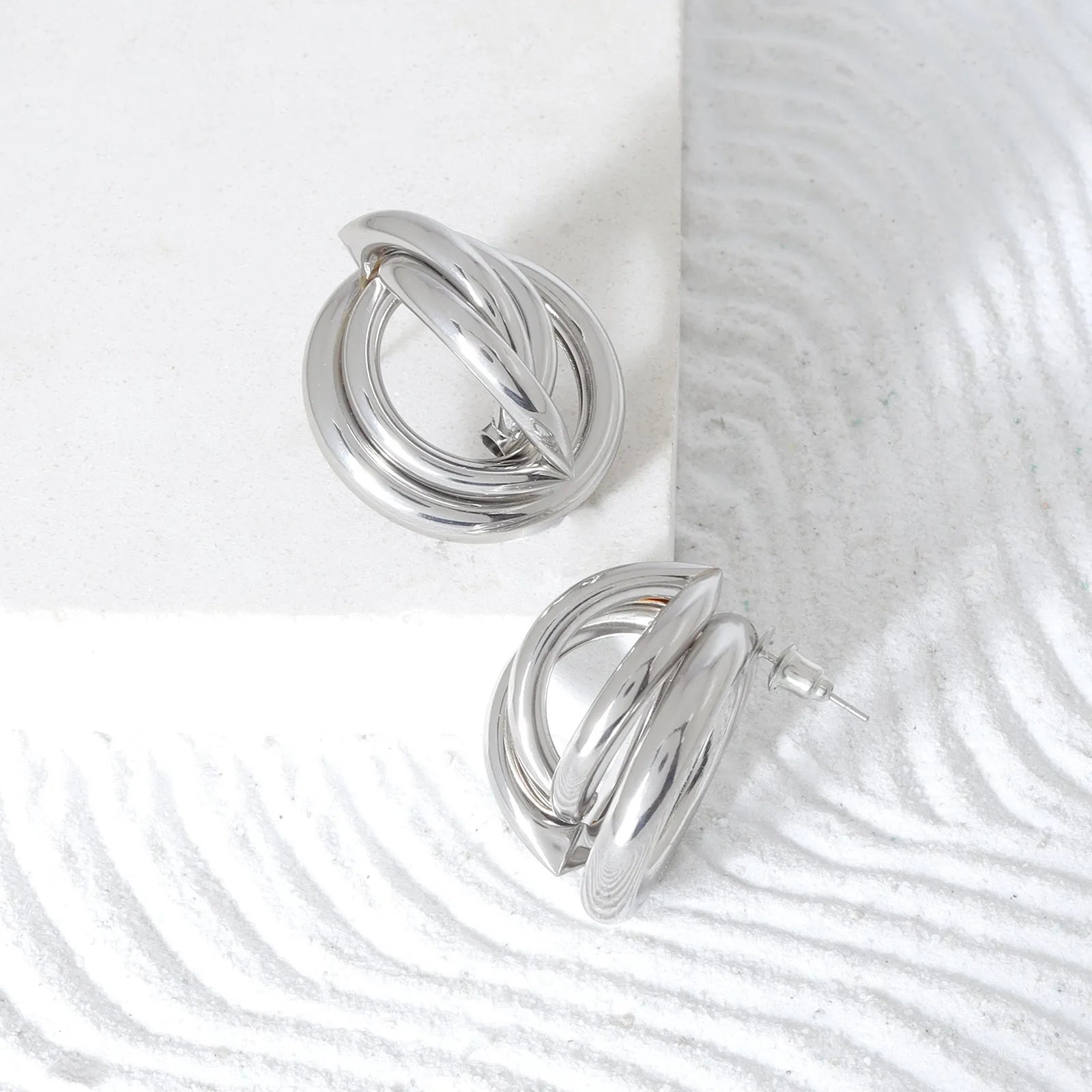 Sapphira Silver Earrings