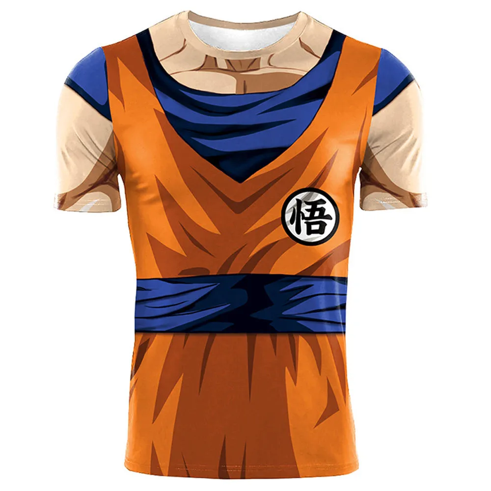 Son Gokus Cosplay T-shirt Men Women 3D Print Summer Short Sleeve Shirt