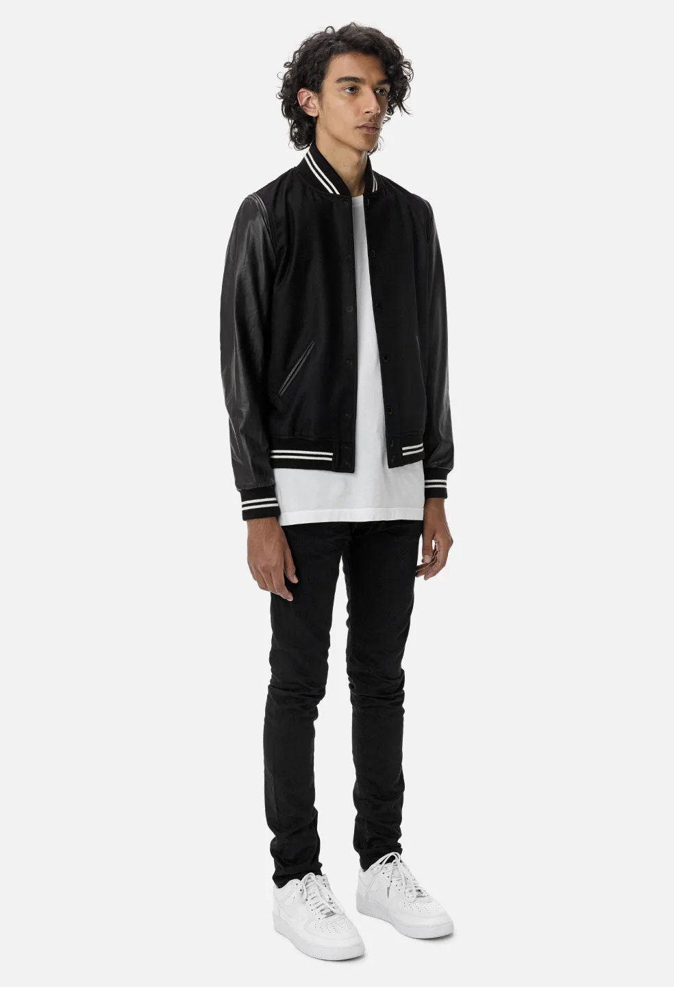 Stadium Jacket / Black x White