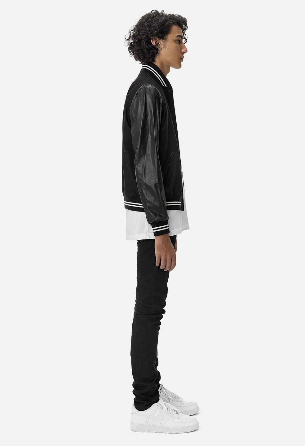 Stadium Jacket / Black x White