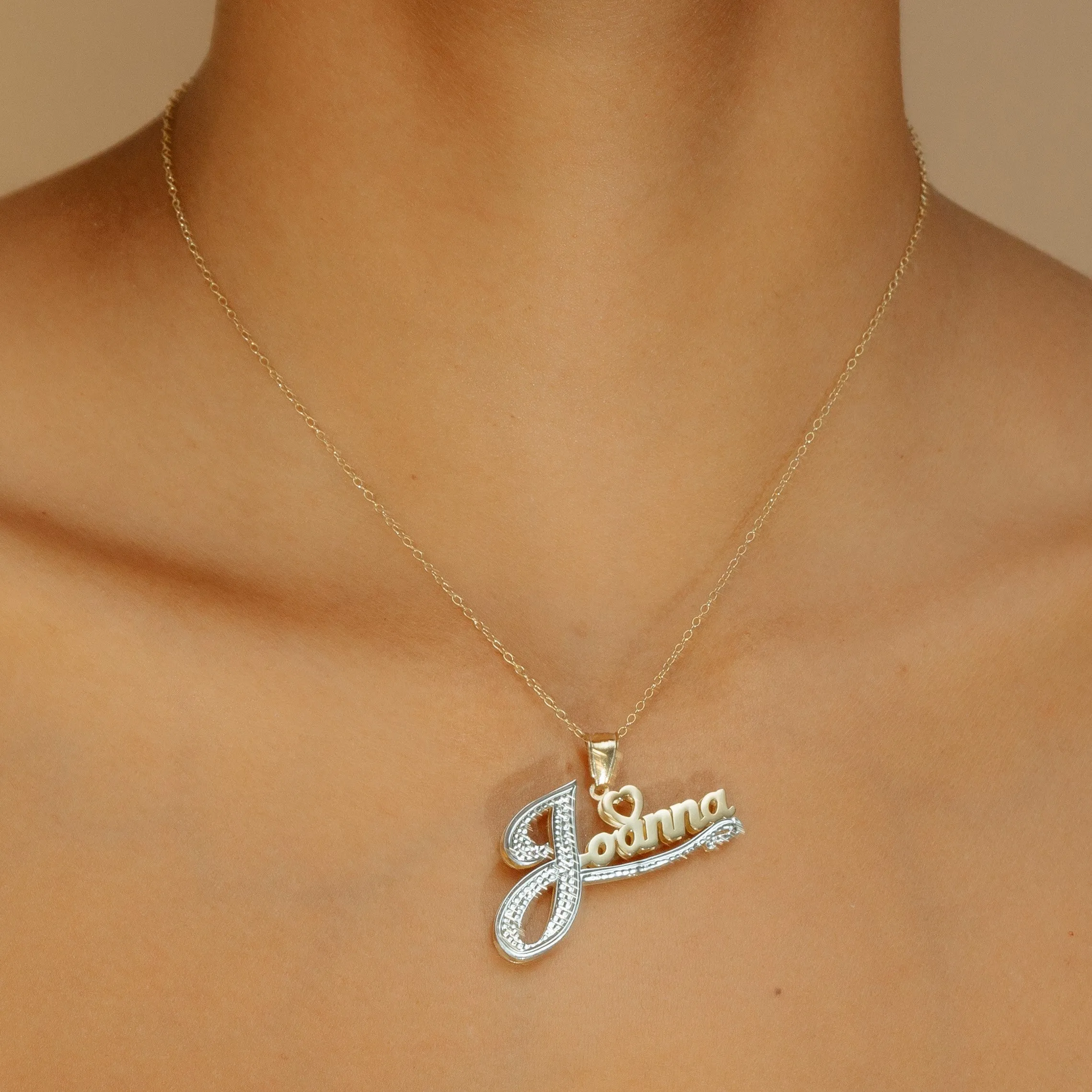 The Swift Double Plated Name Necklace