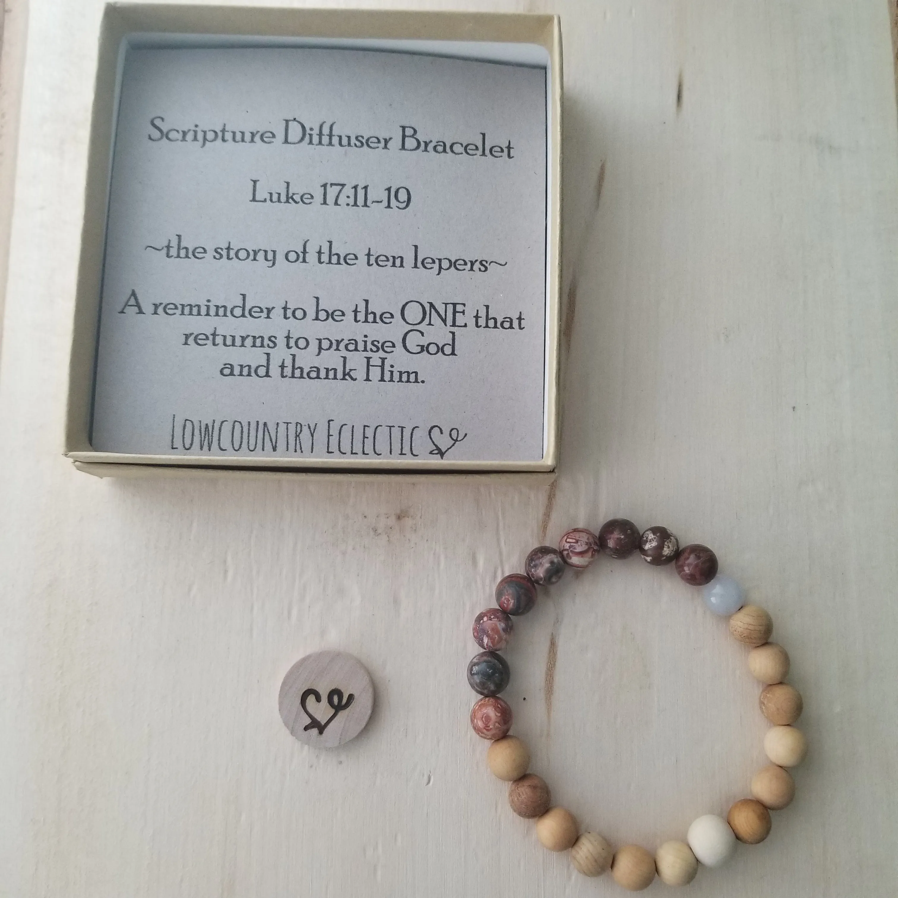 The Ten Lepers Gemstone Essential Oil Diffuser Bracelet-- FREE SHIPPING