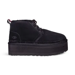 UGG Neumel Heritage Platform Chukka Black Boots - Women's