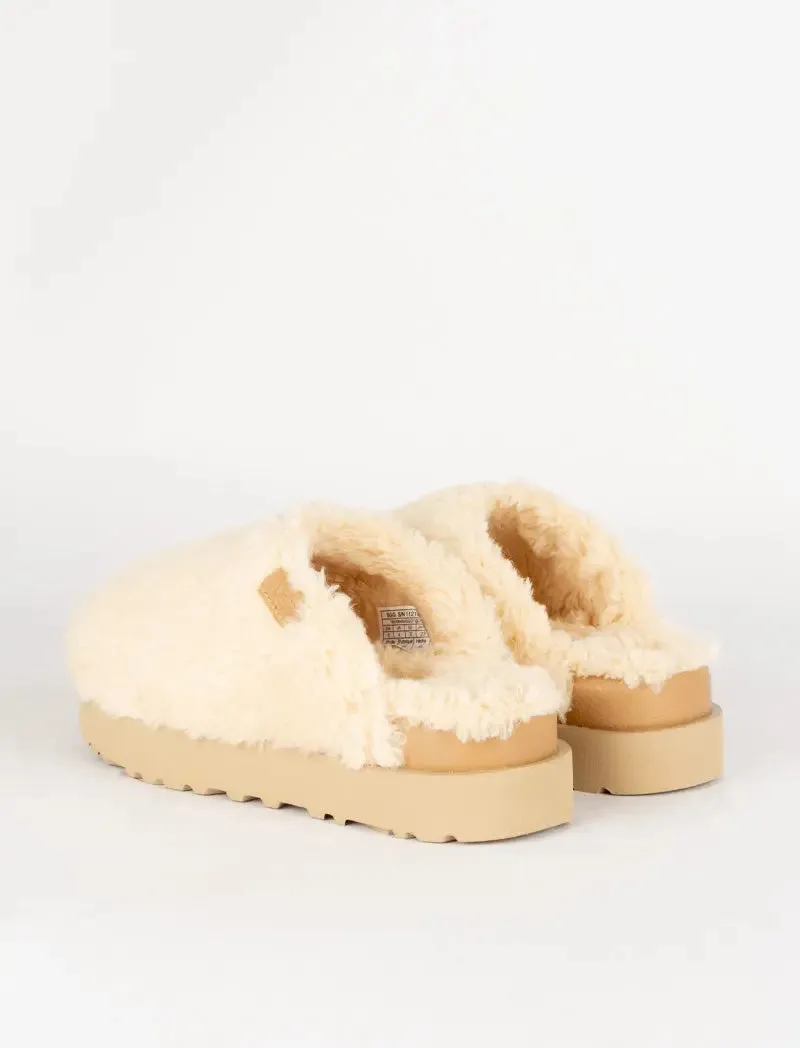 UGG Womens Fuzz Sugar Slide Natural