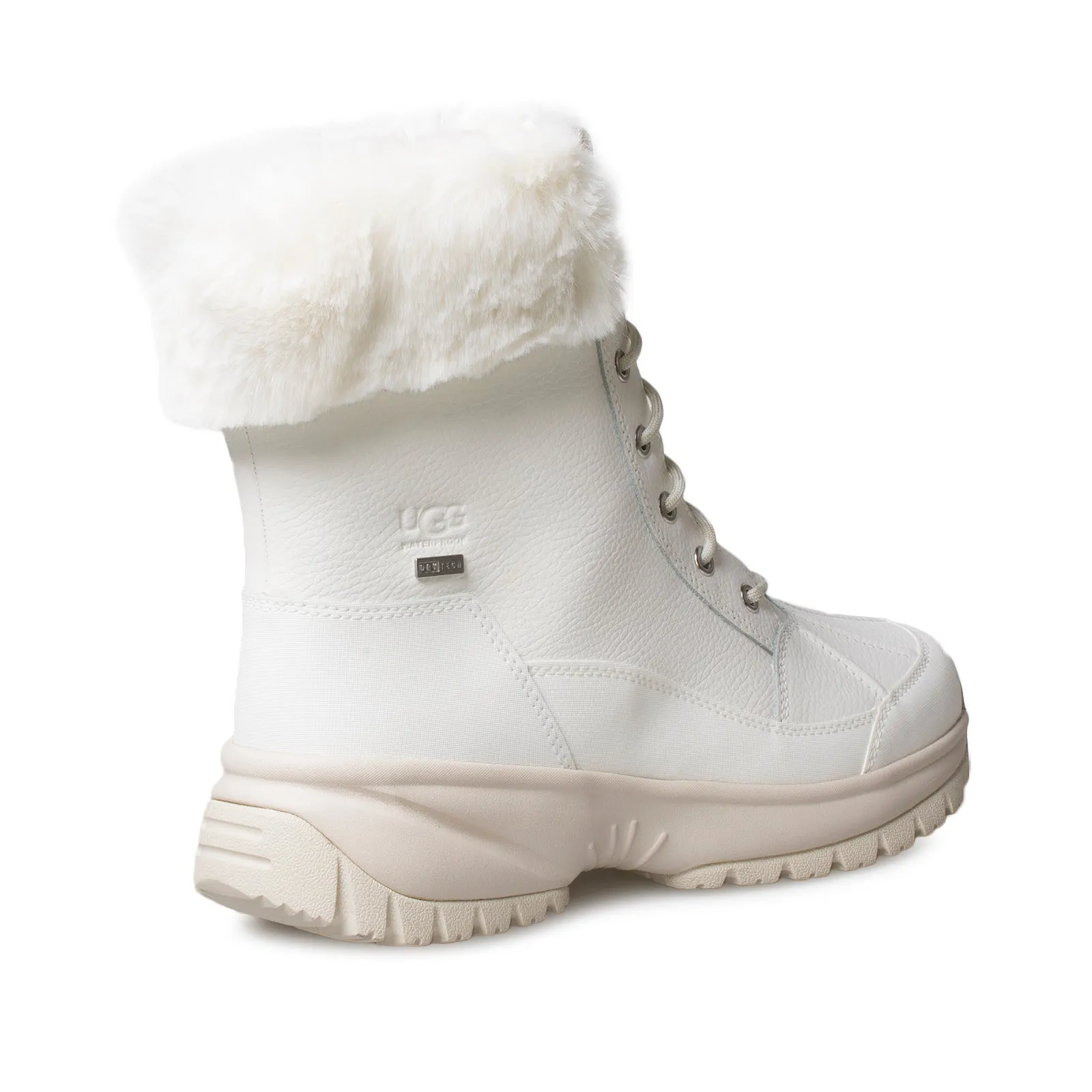 UGG Yose Fluff White Boots - Women's