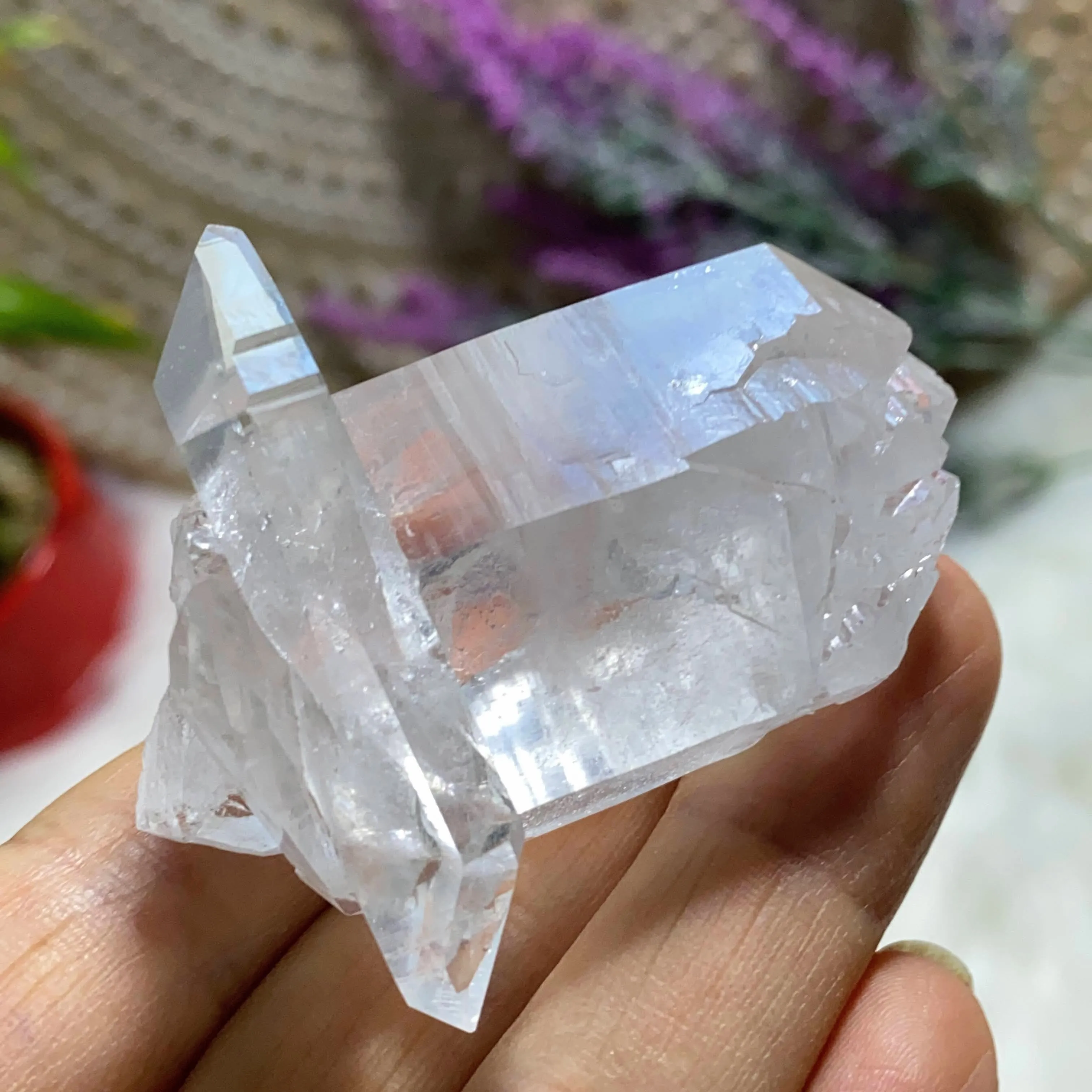 Unique Formation! Record Keepers Clear Quartz Double Terminated & Self Healed Natural Arkansas Specimen