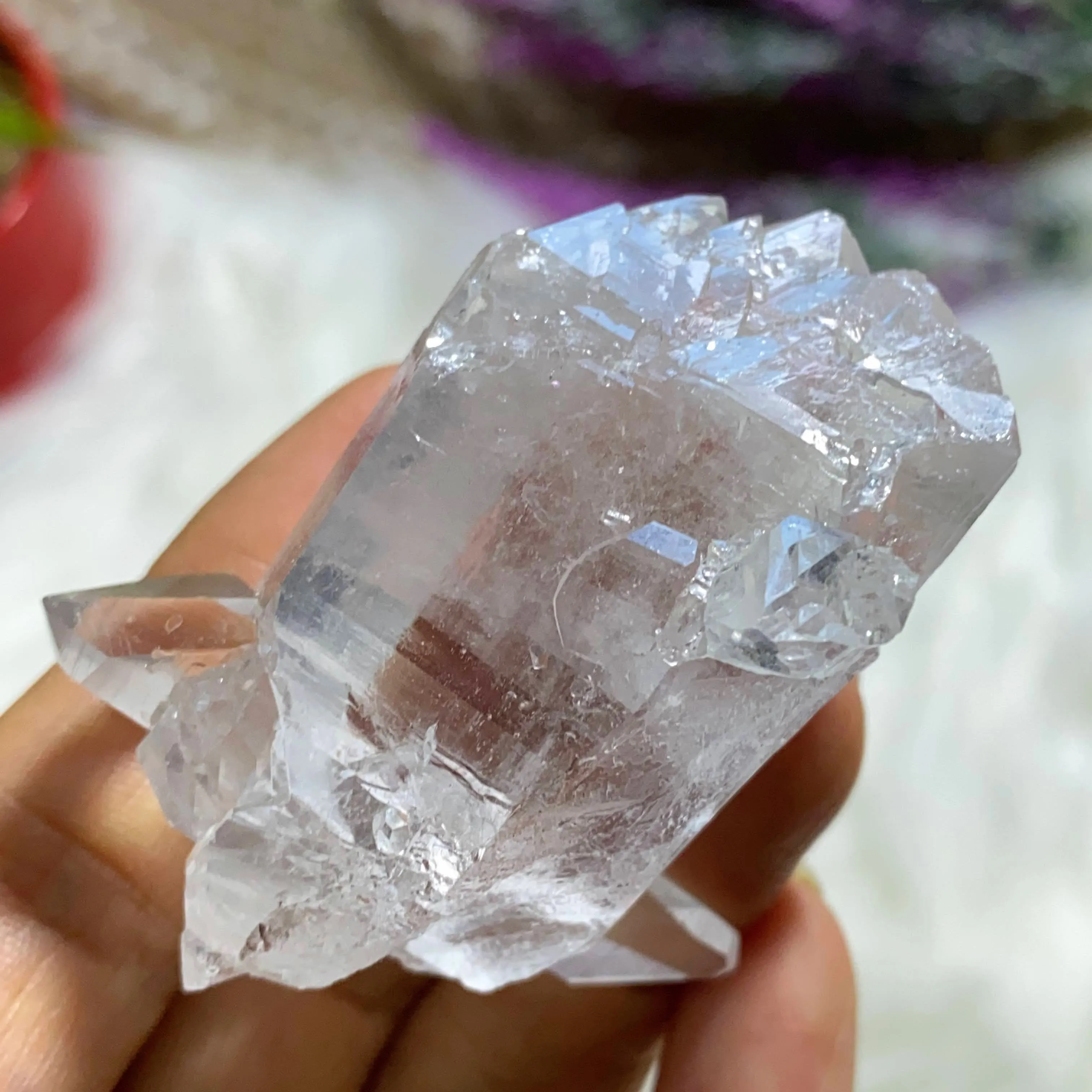 Unique Formation! Record Keepers Clear Quartz Double Terminated & Self Healed Natural Arkansas Specimen