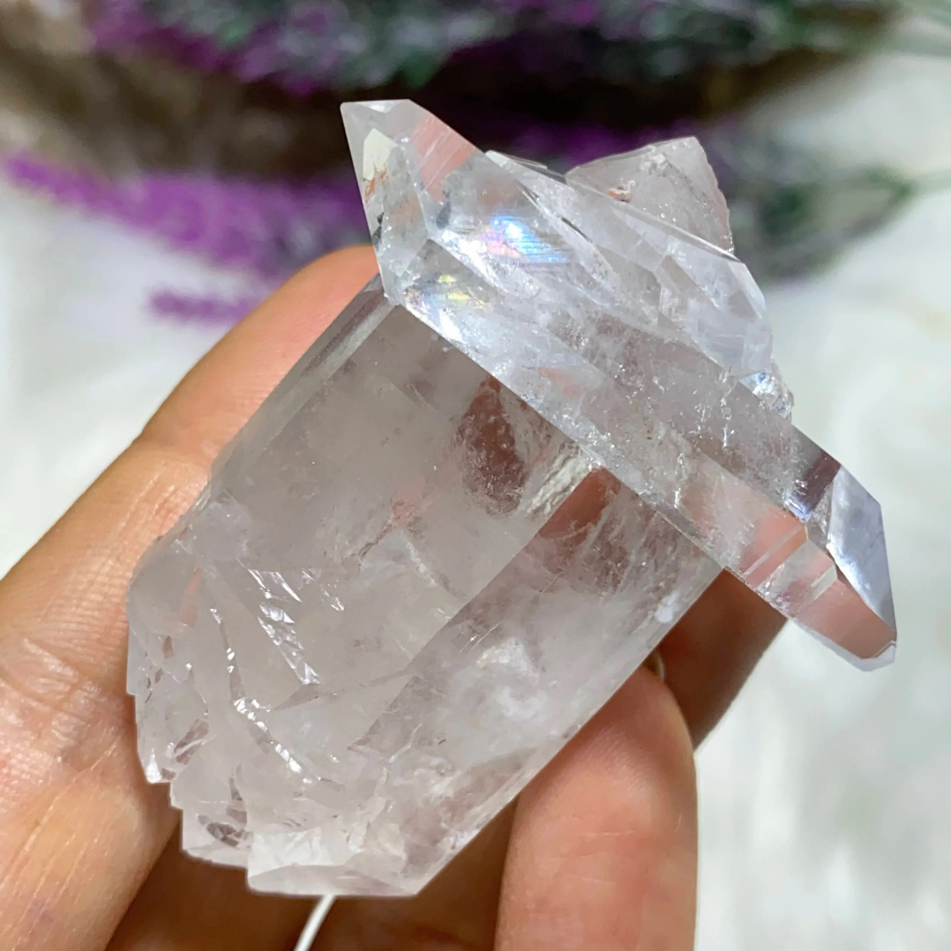 Unique Formation! Record Keepers Clear Quartz Double Terminated & Self Healed Natural Arkansas Specimen