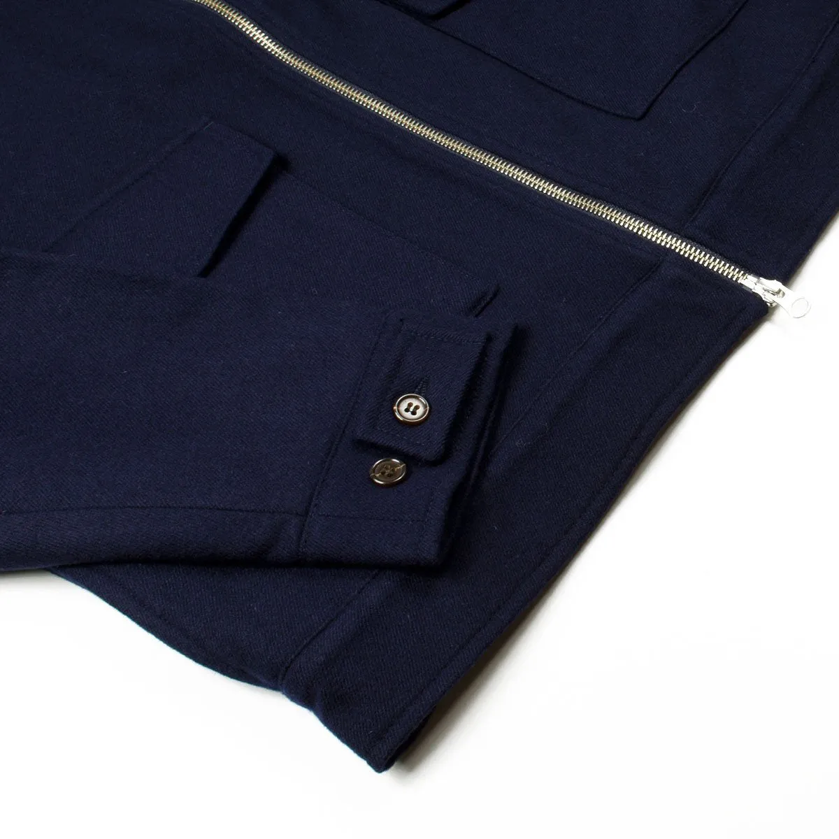 Universal Works - Battleman Jacket Twill Wool - Navy