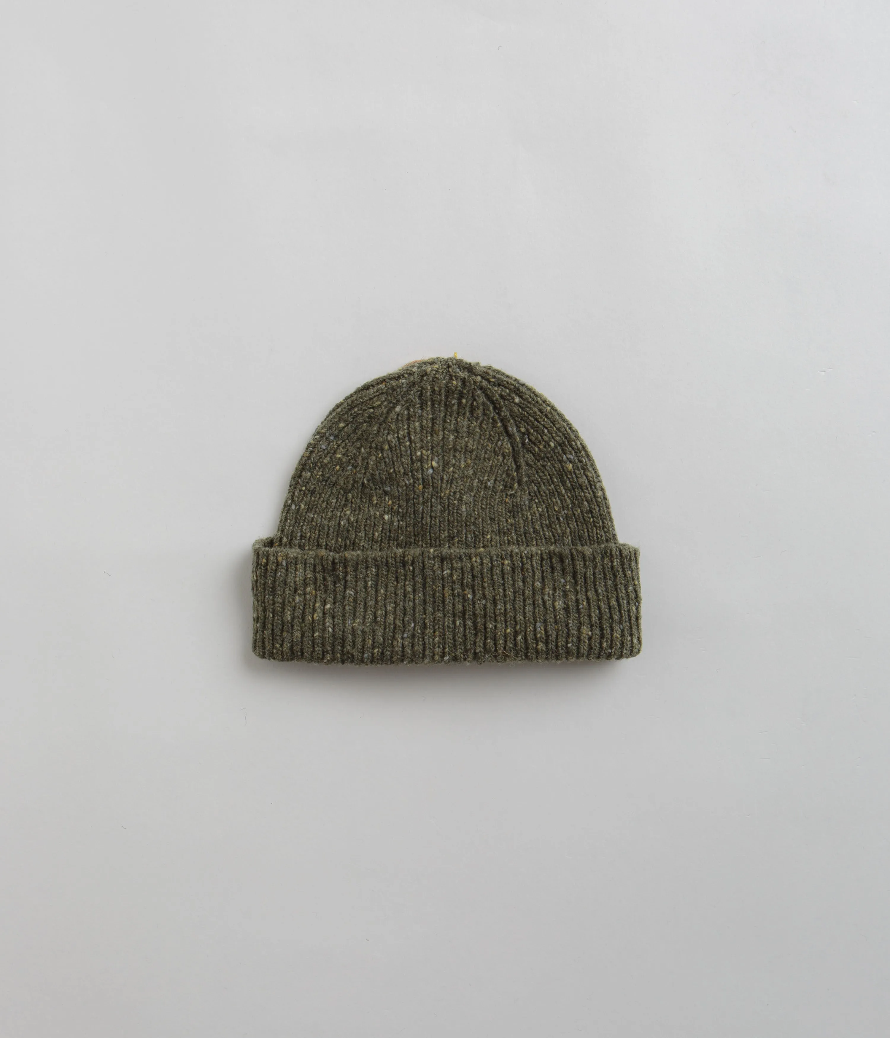 Uskees 4003 Speckled Donegal Wool Beanie - Army Green