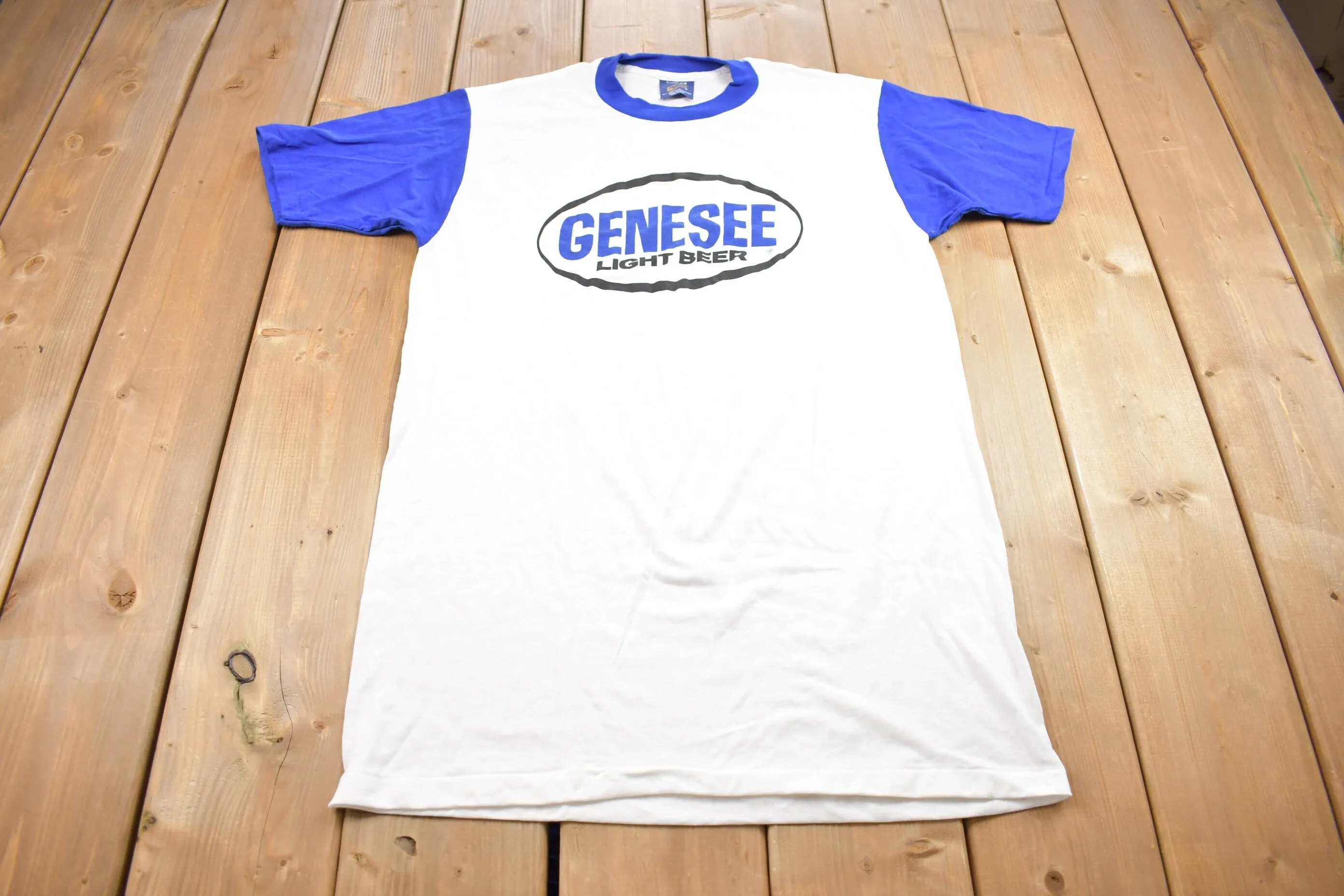 Vintage 1970s Genesee Light Beer Graphic T Shirt / Vintage T Shirt / Streetwear / 70s Rare True Vintage / Single Stitch / Made In USA