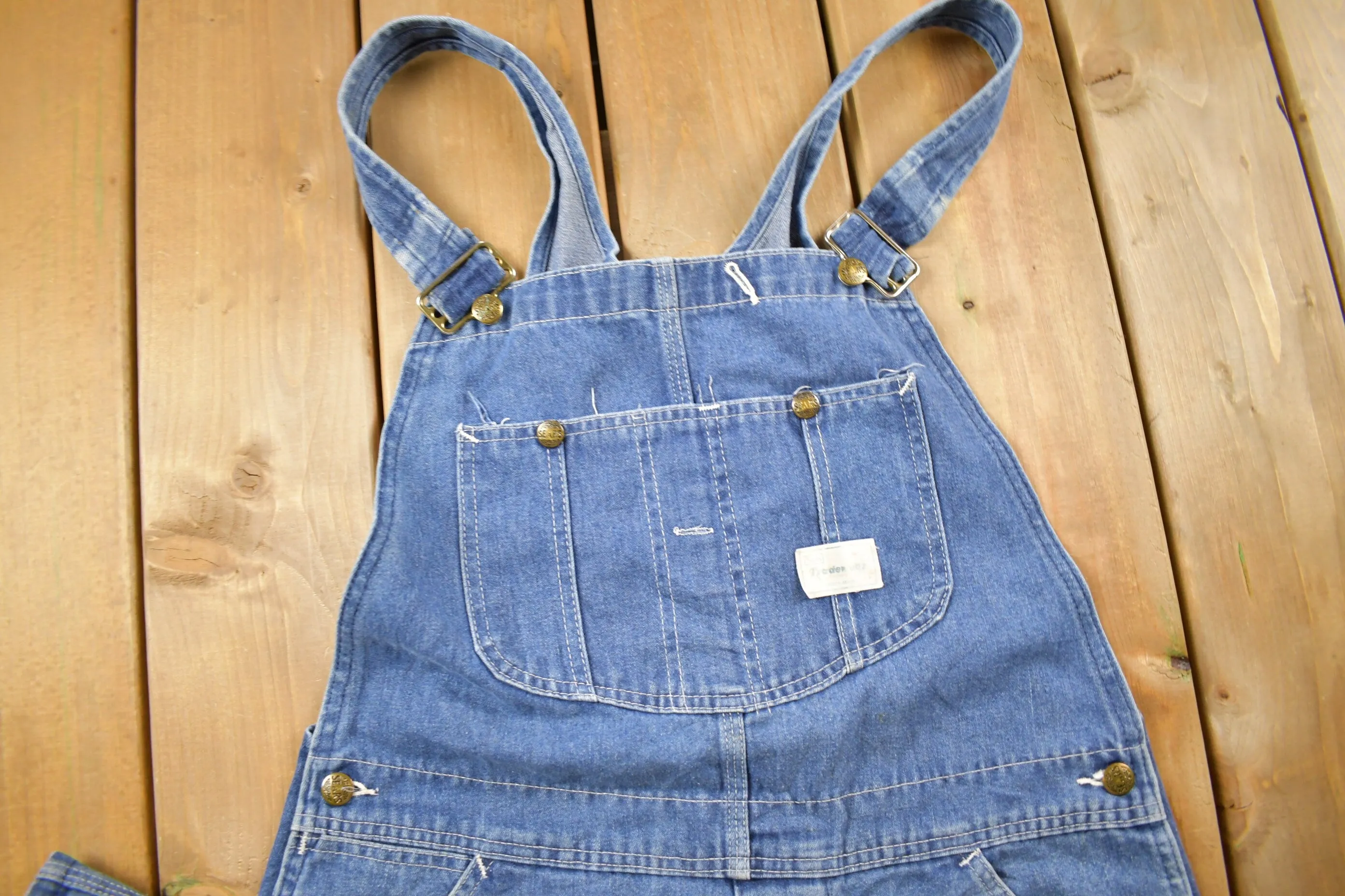 Vintage 1970s Sears Union Made Blue Denim Jean Overalls Size 36 x 29 / True Vintage Overalls / Streetwear / Rare Vintage Workwear