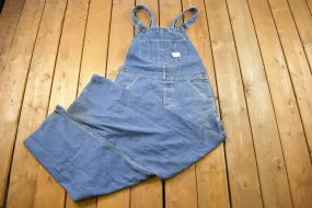 Vintage 1970s Sears Union Made Blue Denim Jean Overalls Size 36 x 29 / True Vintage Overalls / Streetwear / Rare Vintage Workwear