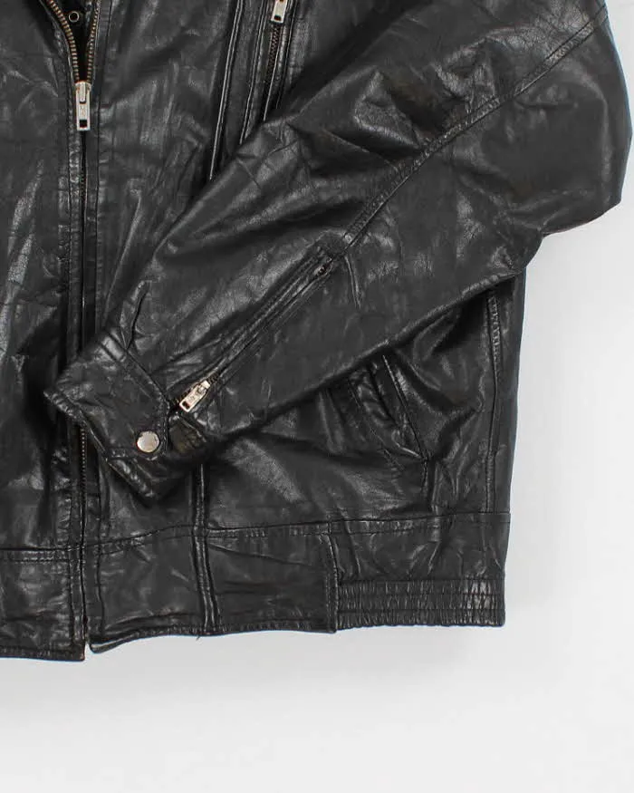 Vintage 90s L'Avion Leather Jacket - L