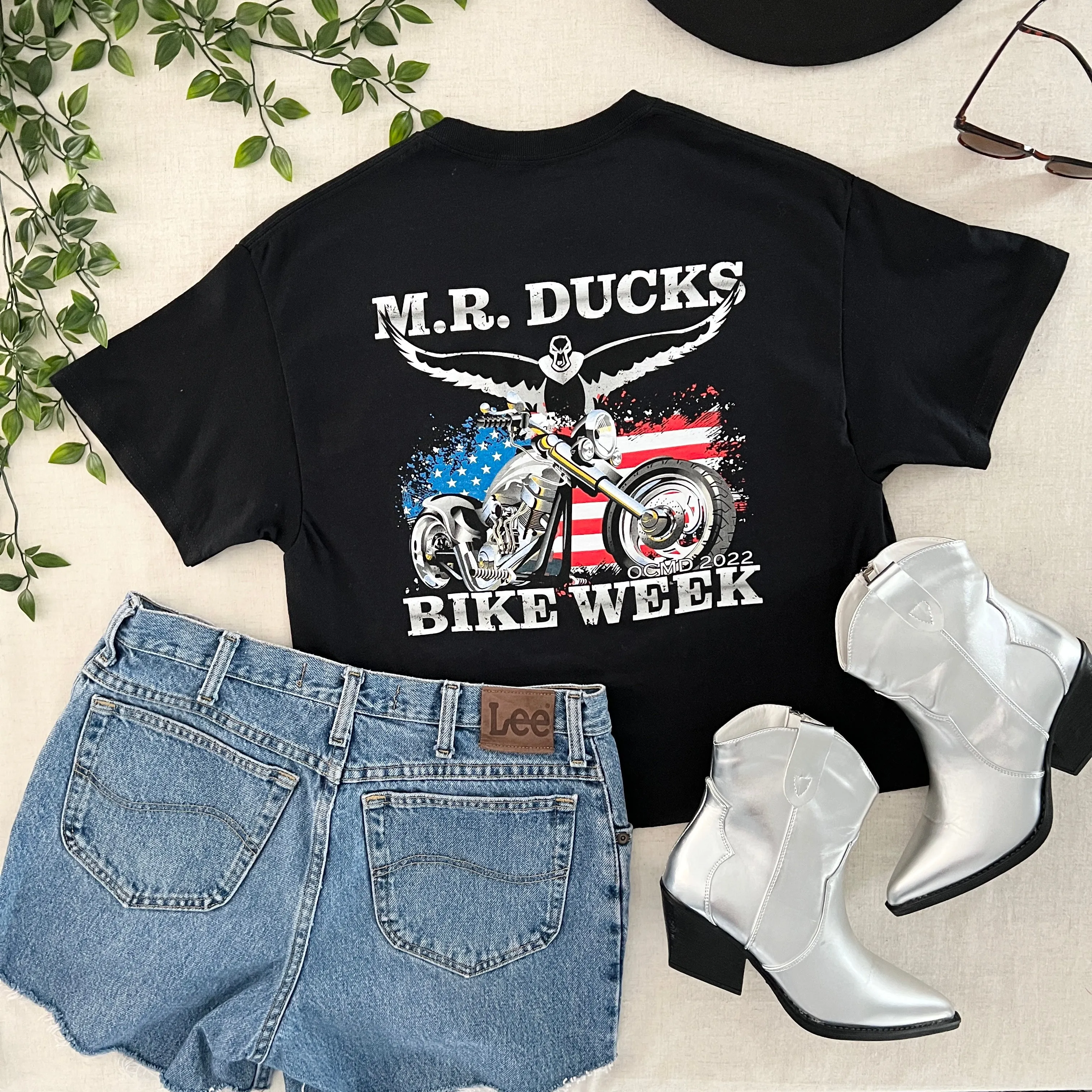 Vintage Crop Tee - M.R Ducks Bike Week