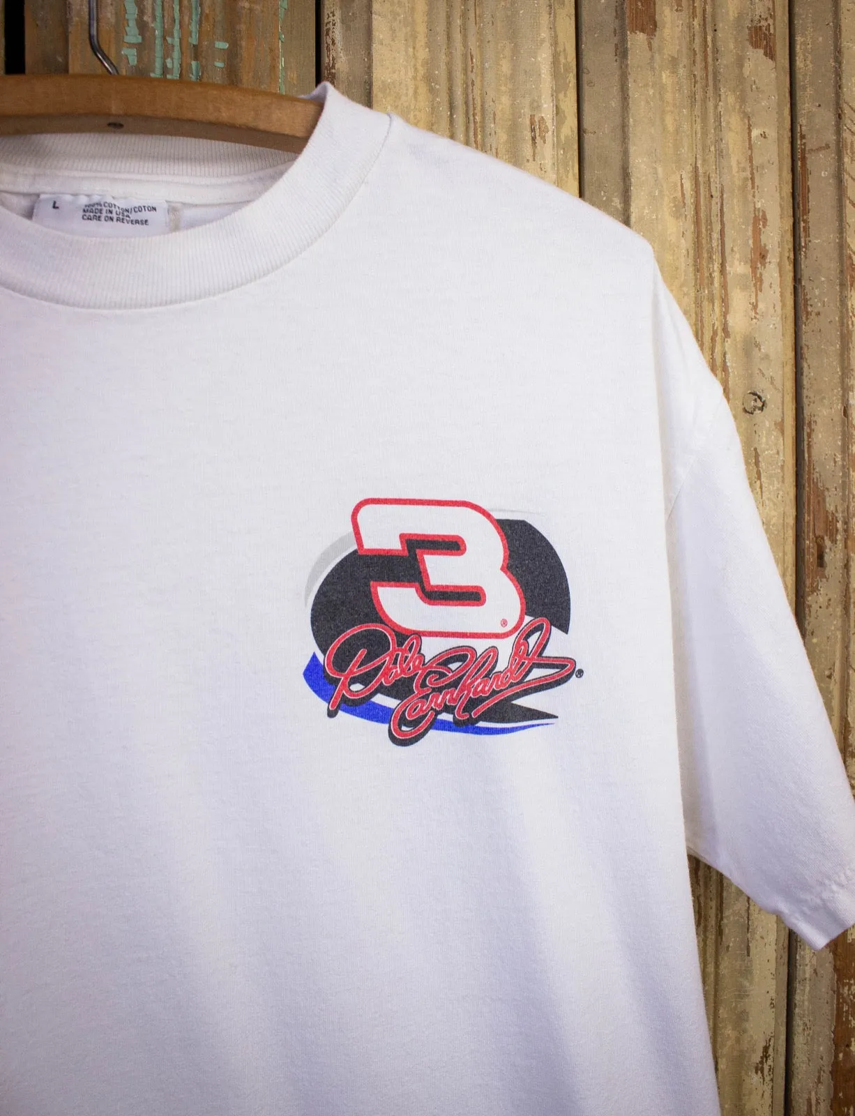 Vintage Dale Earnhardt The Legend Nascar Graphic T Shirt 90s White Large