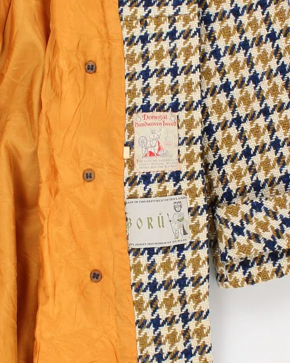 Vintage Donegal Handwoven Tweed Coat - M