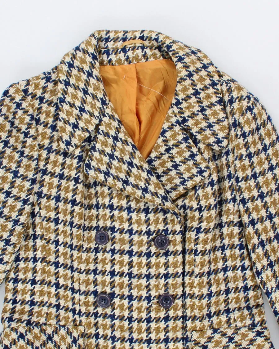 Vintage Donegal Handwoven Tweed Coat - M