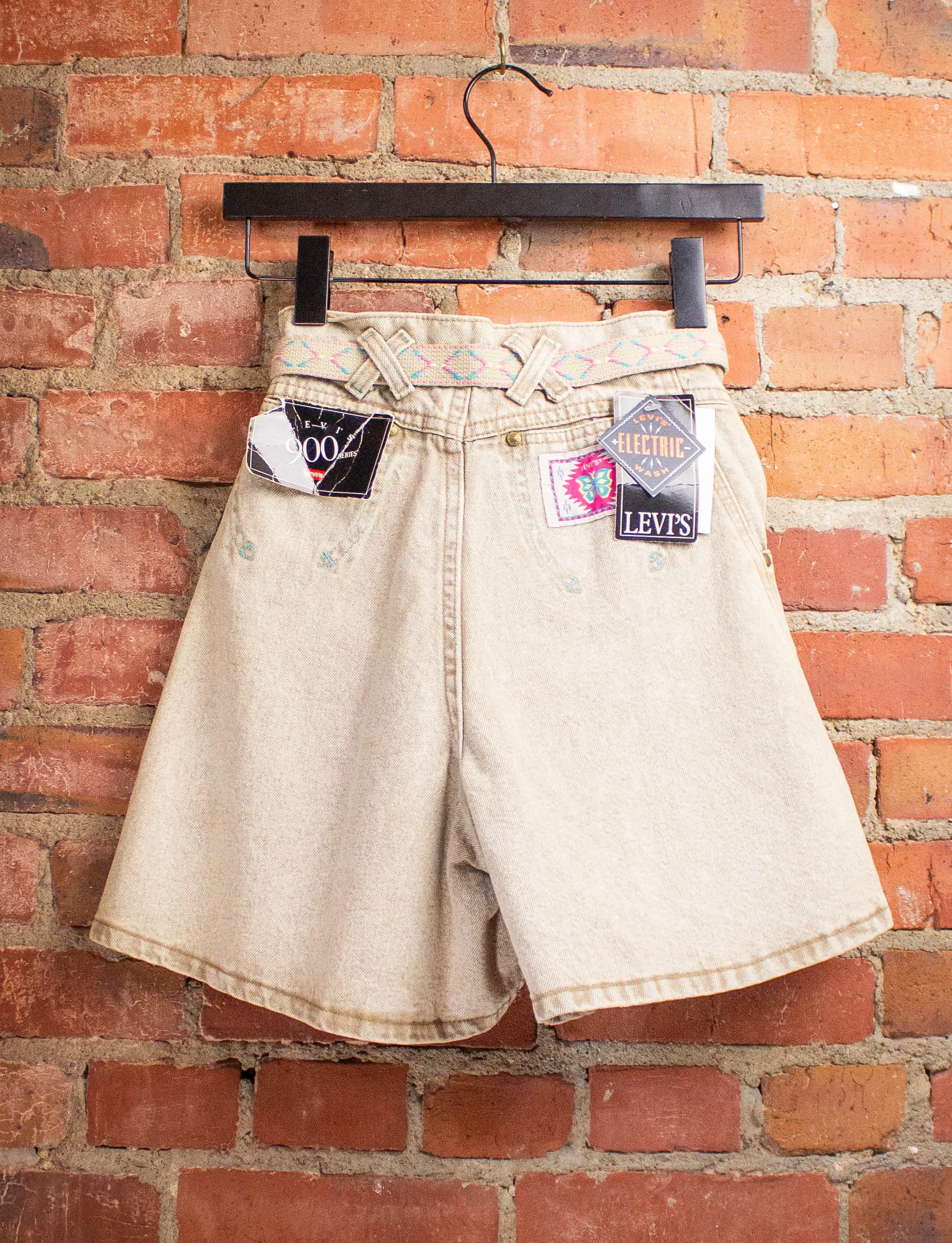 Vintage Levi's Electric Wash Denim Shorts/ Skort 1991 23W