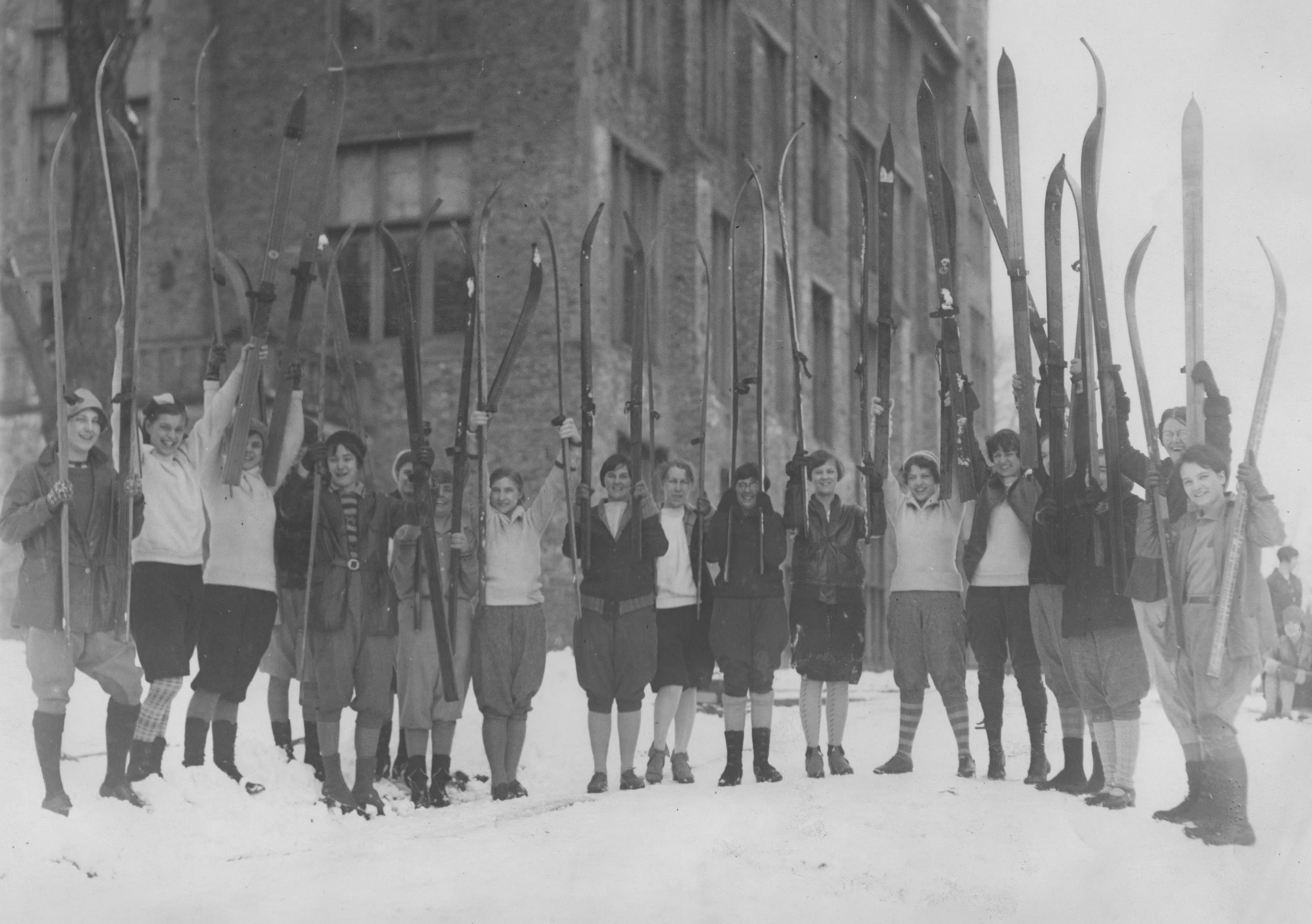 Vintage Mount Holyoke College Ski Photo