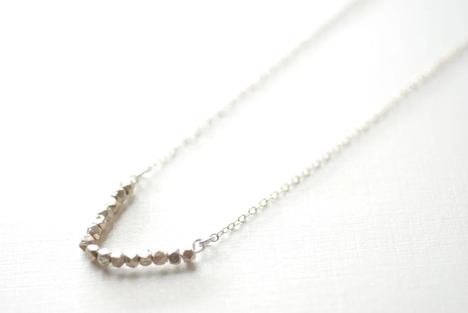 Wholesale Dainty Chevron Necklace, Sterling Silver V Bar Necklace, Minimalist Geometric Jewelry