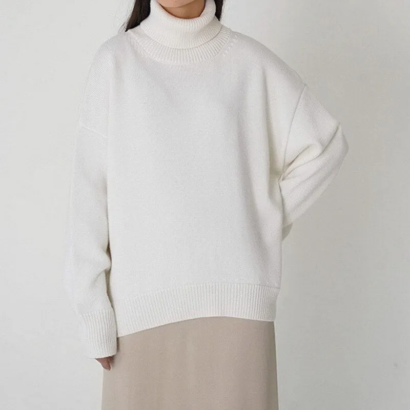 Women Elegant Knitted Pullover Jumper