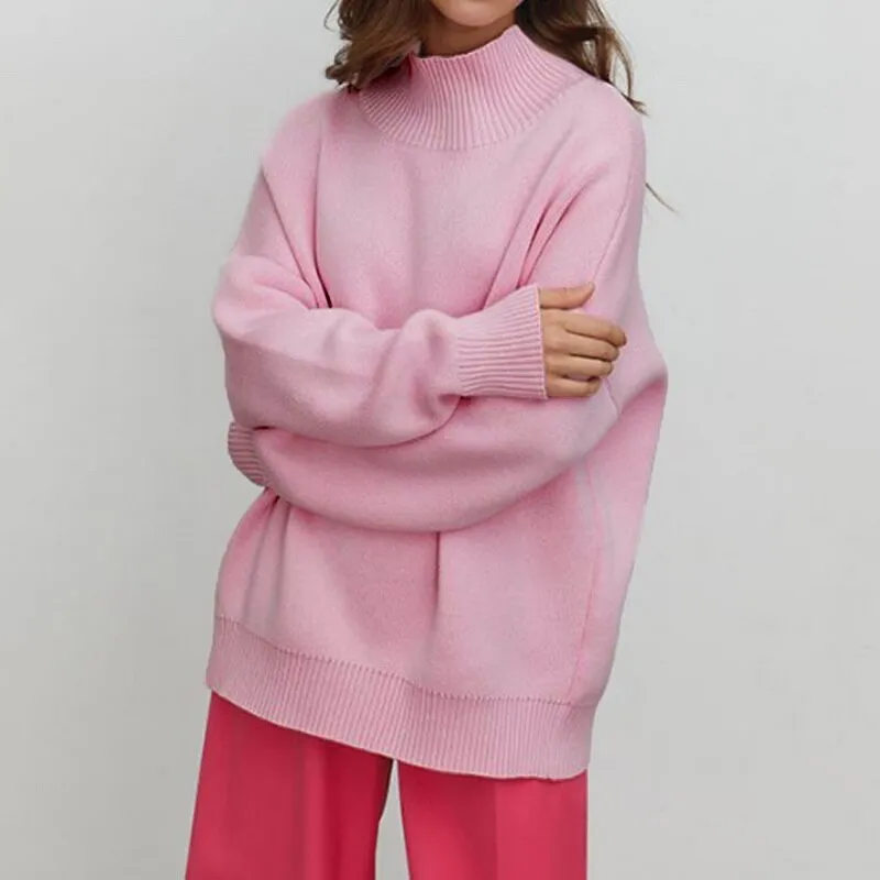 Women Elegant Knitted Pullover Jumper