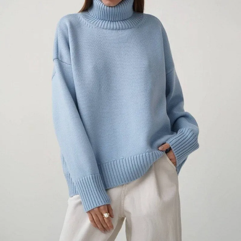 Women Elegant Knitted Pullover Jumper