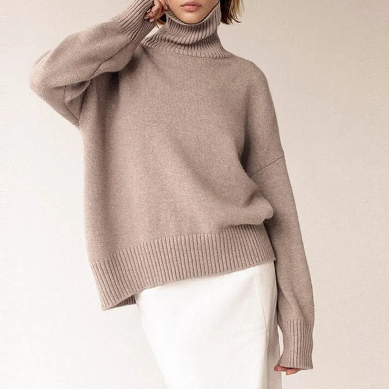 Women Elegant Knitted Pullover Jumper