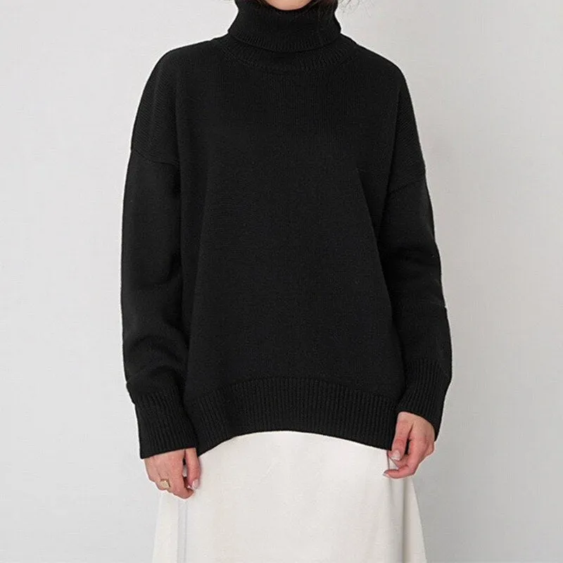 Women Elegant Knitted Pullover Jumper