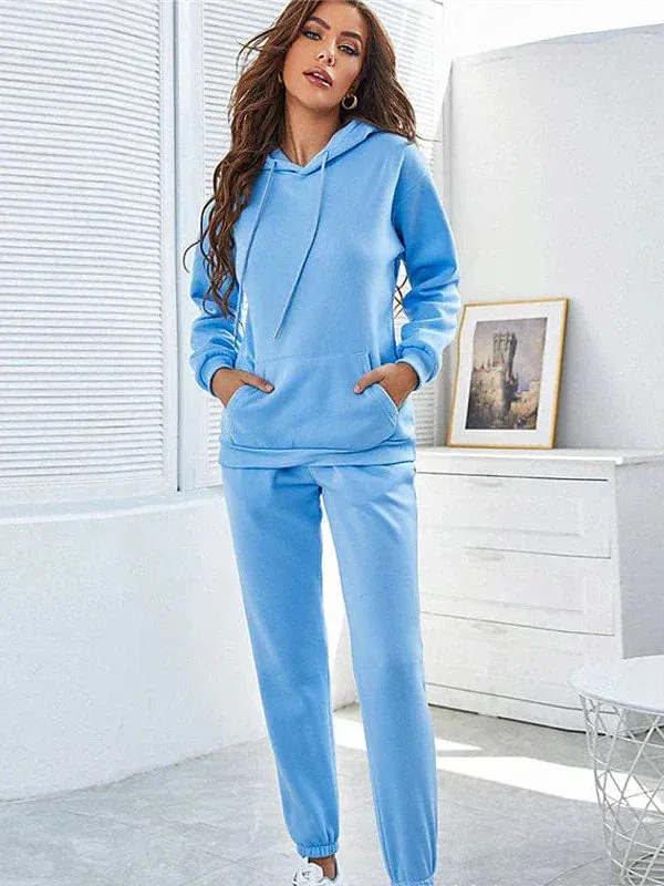 Women's 2-Piece Breathable Tracksuit Sweatsuit for Gym and Running